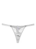 Fleur Of England Sigrid lace thong - Grey