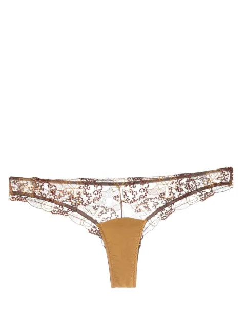 IHUOMA Divine Feminine embroidery briefs