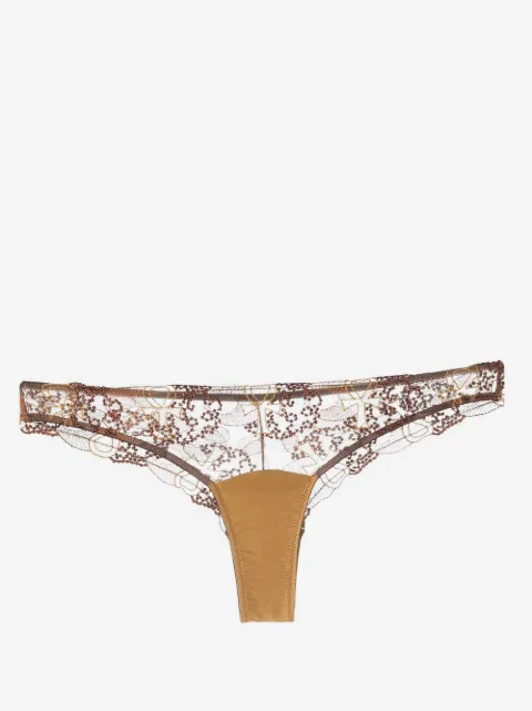 IHUOMA Divine Feminine embroidery briefs