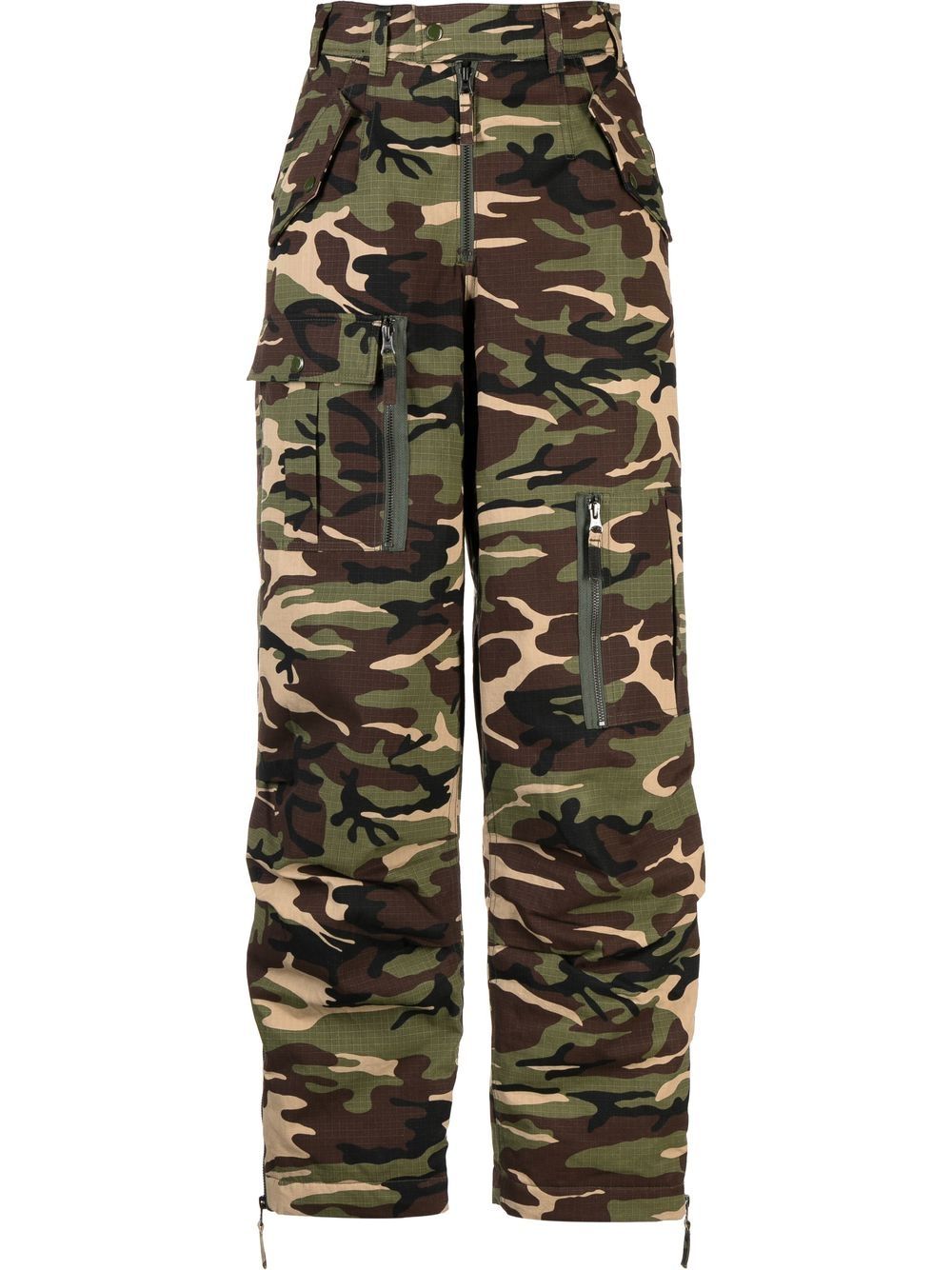 

Andersson Bell camouflage-print cargo trousers - Brown