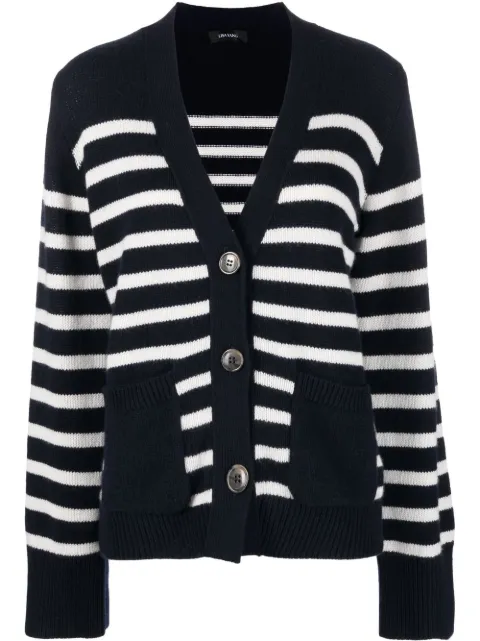 Lisa Yang Daphne cashmere striped cardigan