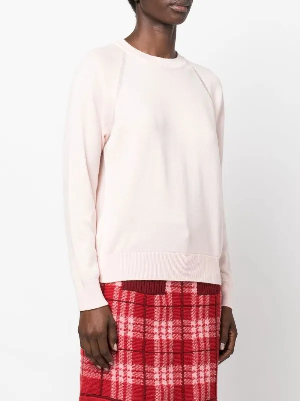 Barrie クルーネック カシミアセーター | ピンク | FARFETCH JP