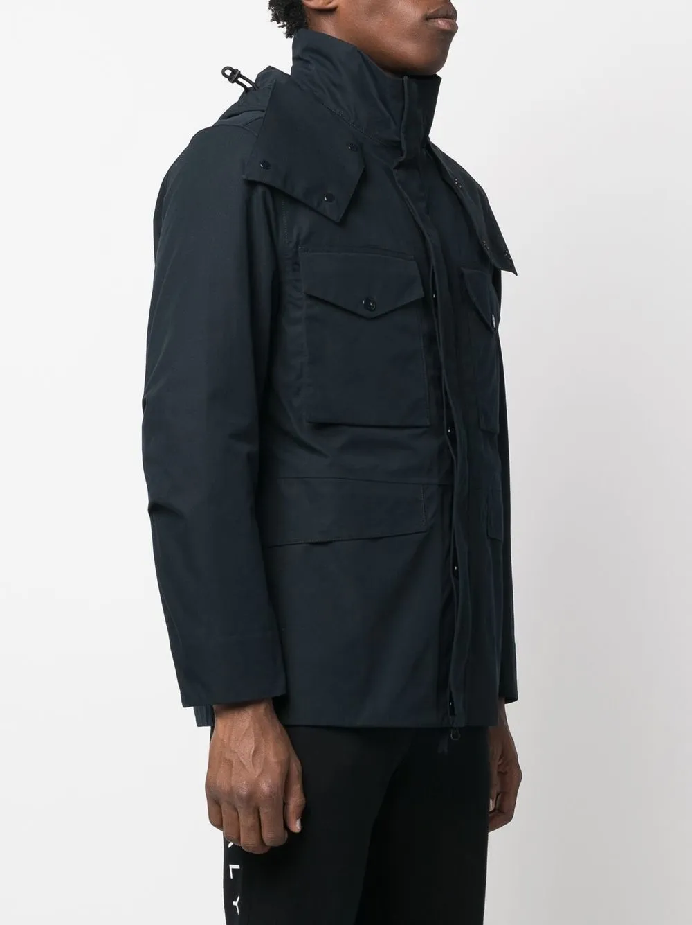  Stone Island Daunenjacke Mit Kapuze   Blau 