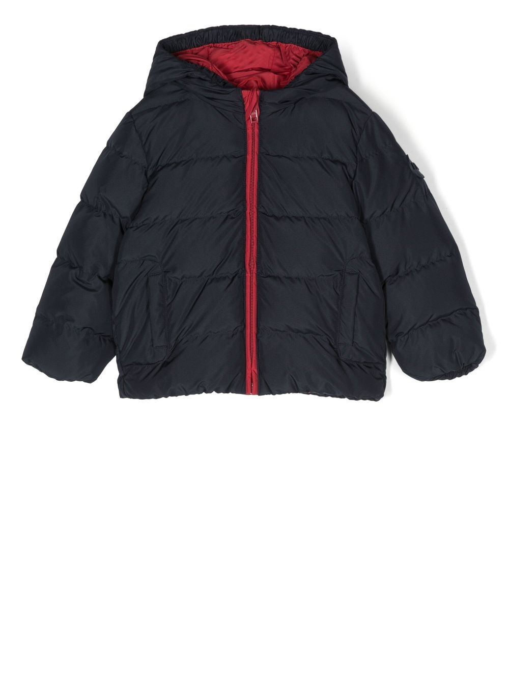 

Fay Kids hooded zip-up down jacket - Blue