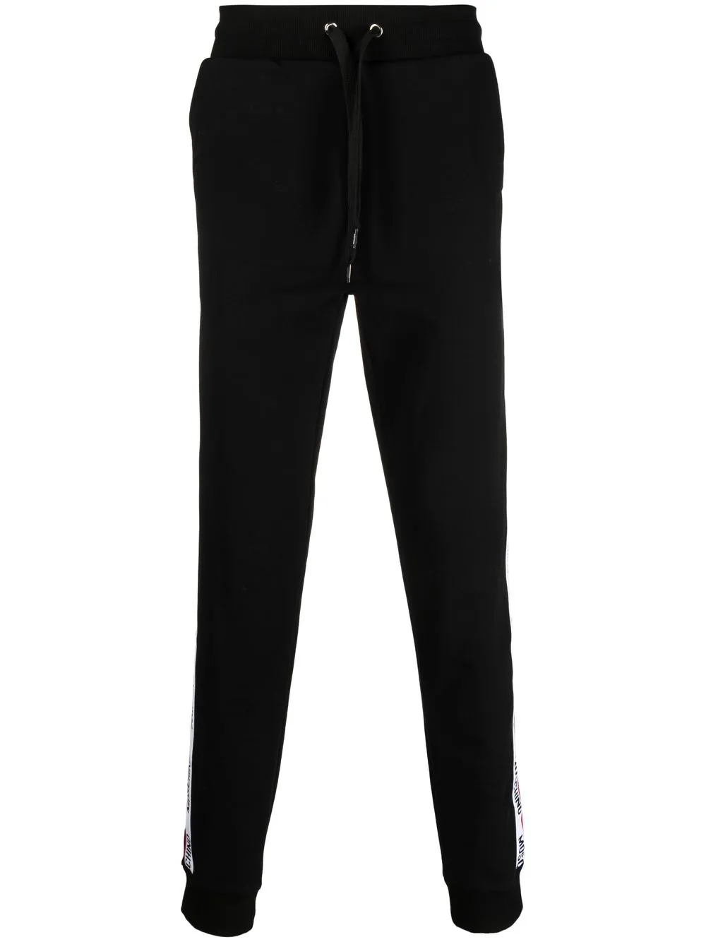 

Moschino logo-tape track pants - Black