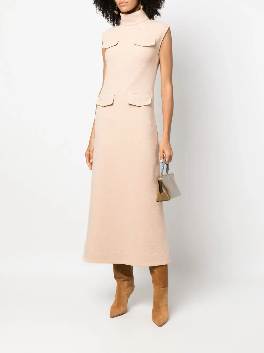 Jil Sander high-neck Maxi Dress - Farfetch