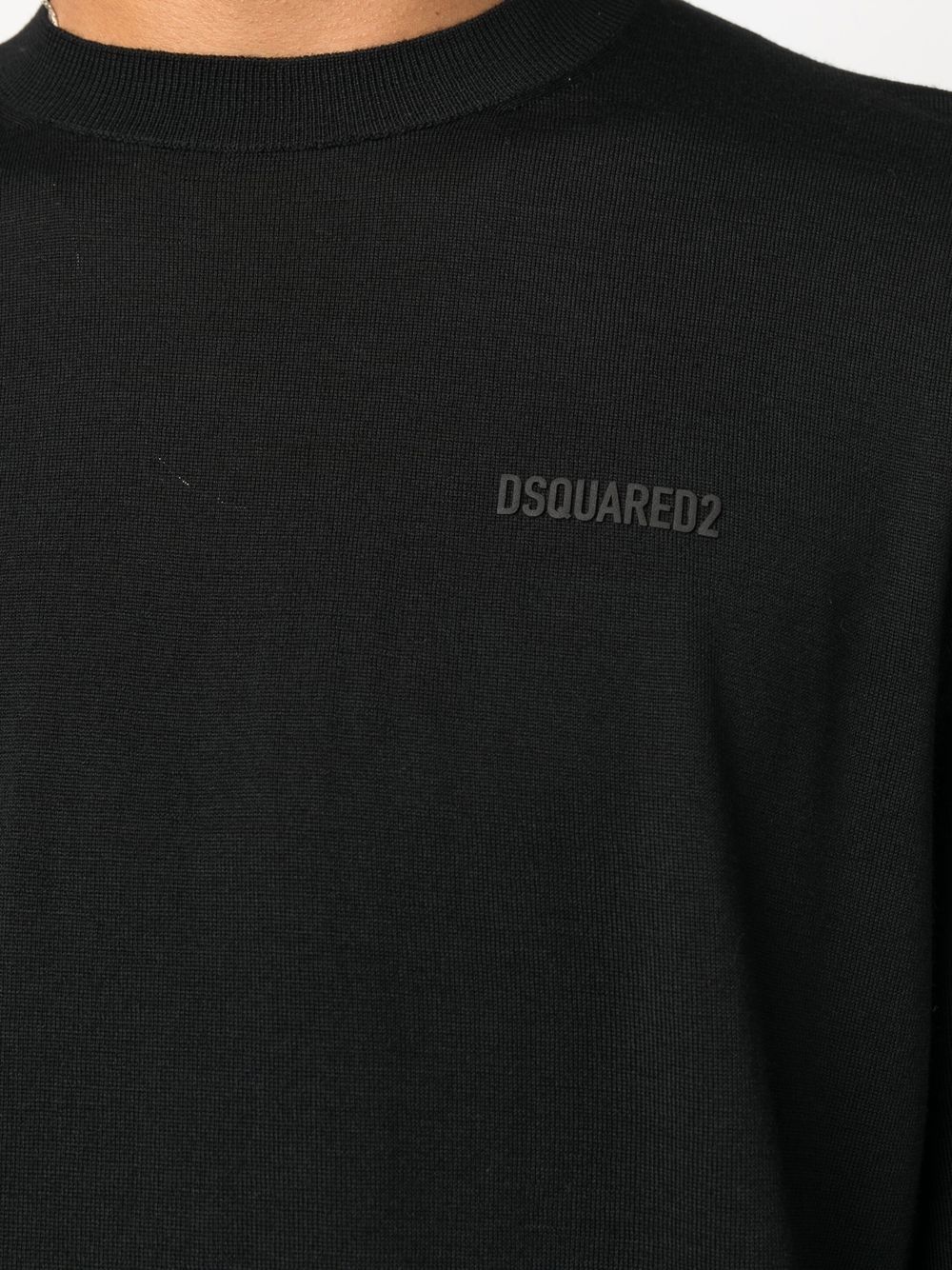 Disqued DSQUARED2 logo-print knitted jumper Men