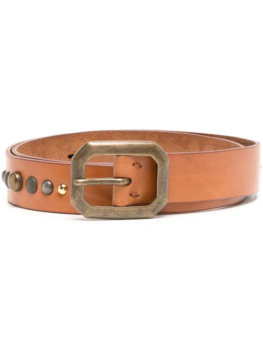 

Madison.Maison studded leather belt - Brown