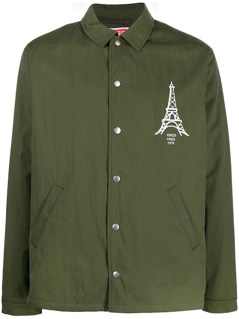 Kenzo chest logo-print shirt jacket