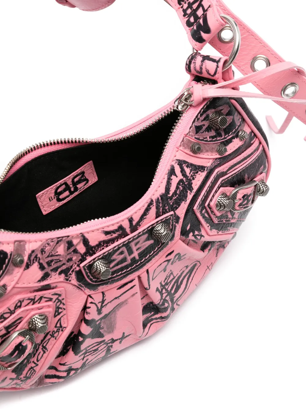 Balenciaga Borsa a spalla Le Cagole XS graffiti | Image 5