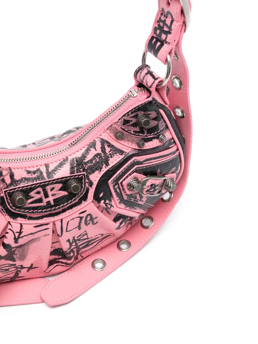 Balenciaga Borsa a spalla Le Cagole XS graffiti | Borse | Image 4