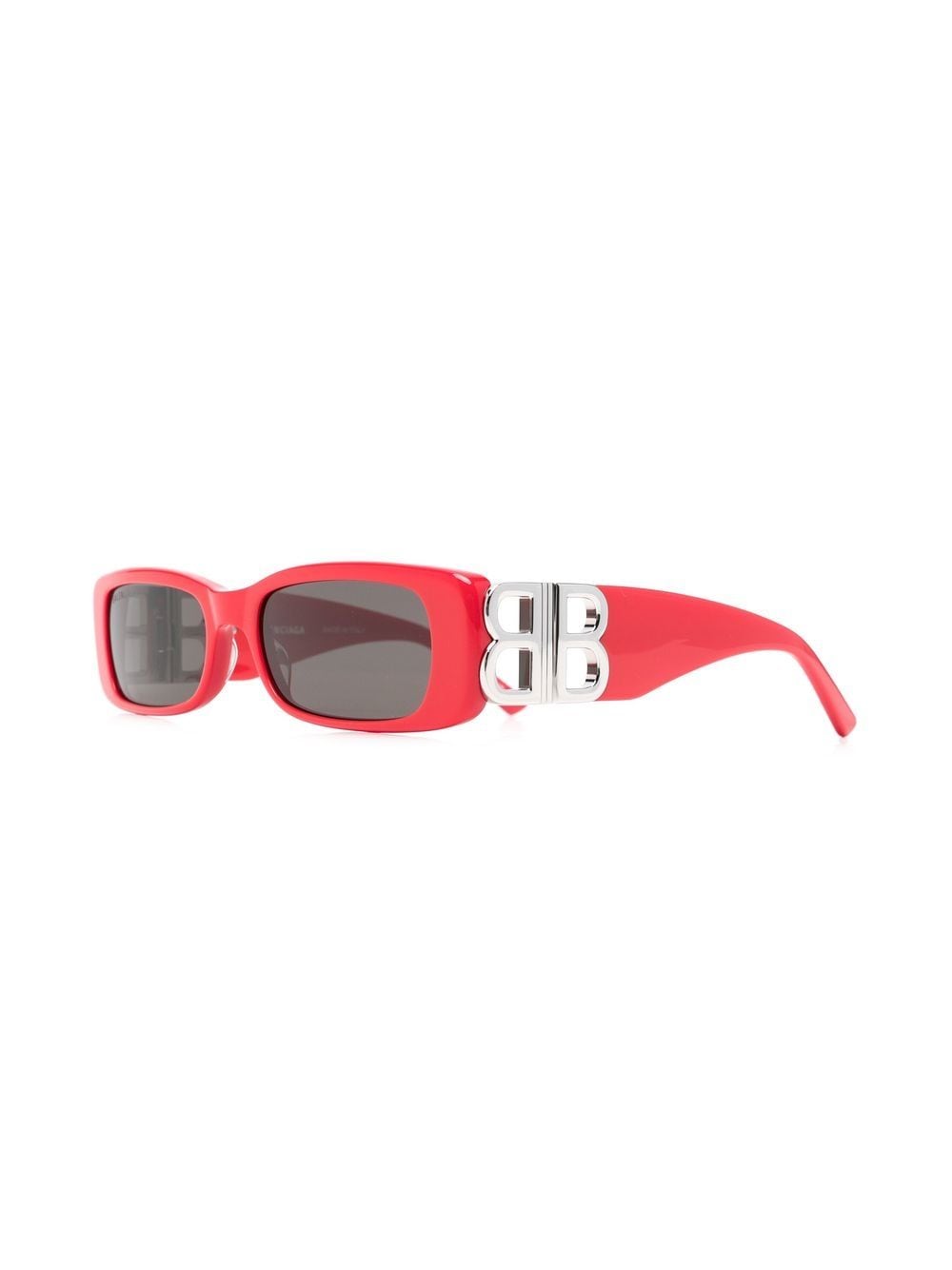 Balenciaga Eyewear Dynasty zonnebril met rechthoekig montuur - Rood