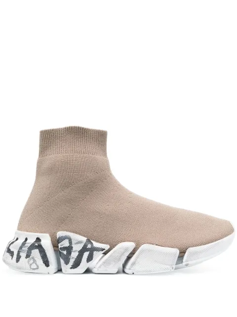 Balenciaga Speed graffiti-print sneakers