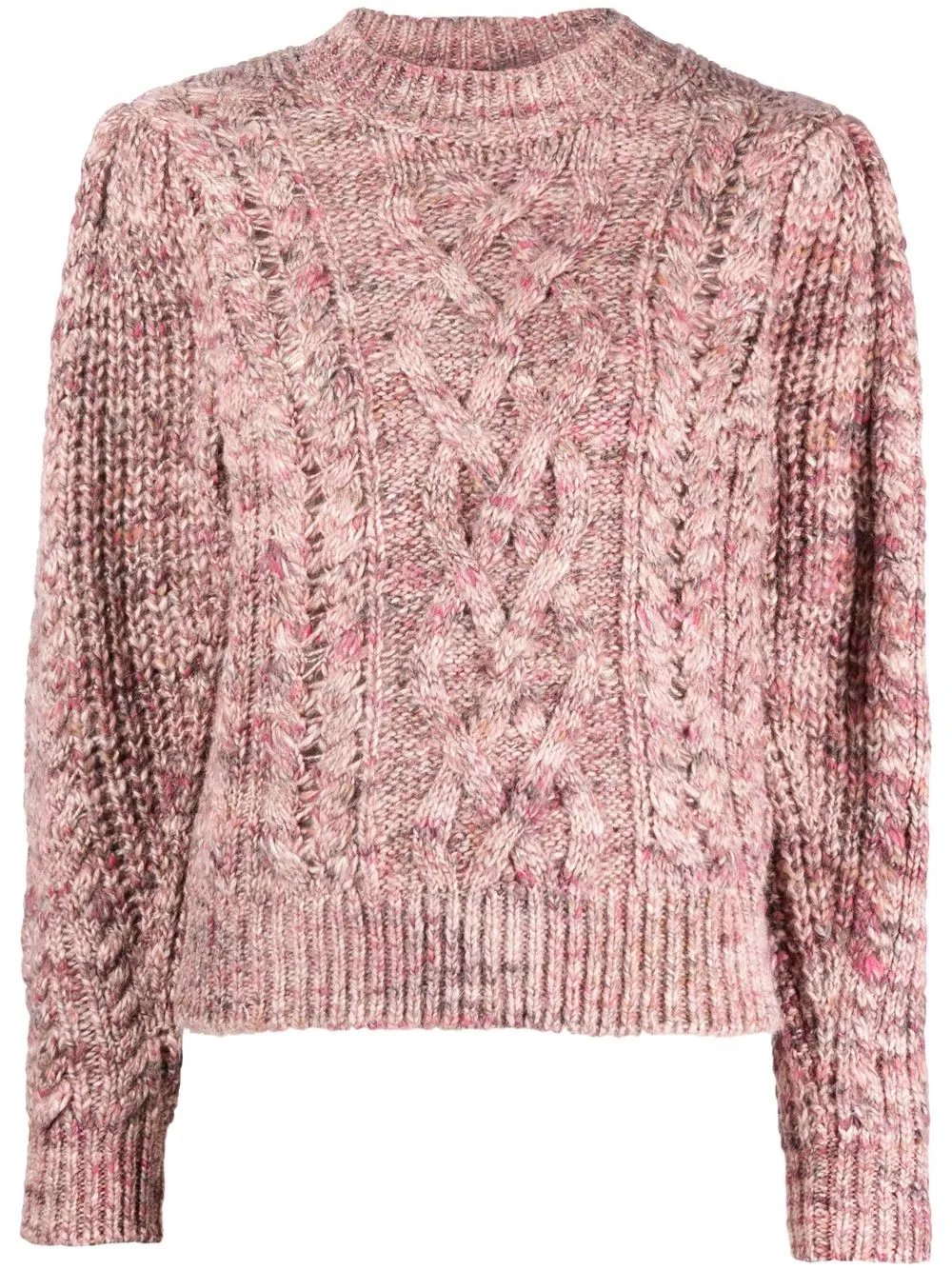 

Isabel Marant Étoile cable-knit speckled jumper - Pink