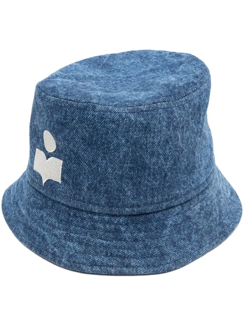 

Isabel Marant gorro de pescador de mezclilla con logo estampado - Azul