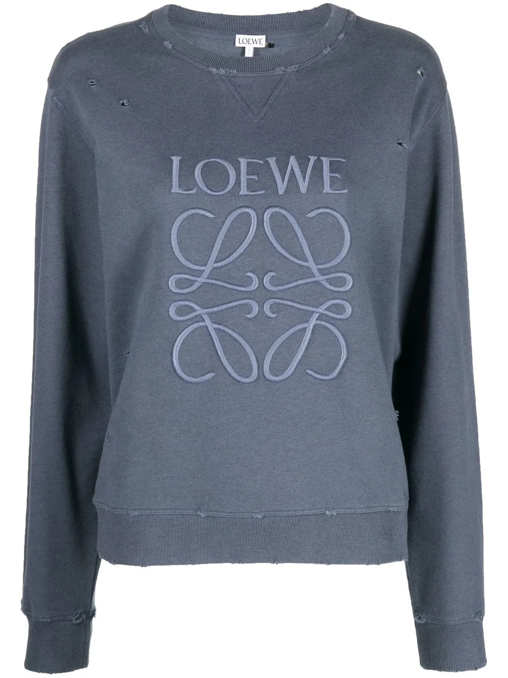 

LOEWE playera con Anagram bordado - Azul