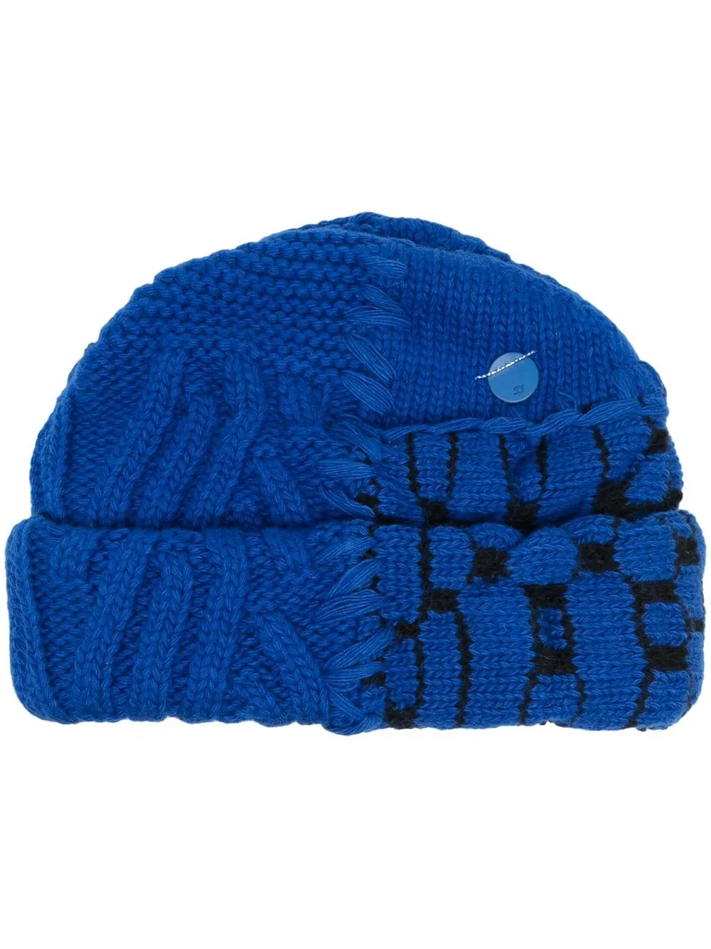 

Ader Error Pienz mixed-knit beanie - Blue