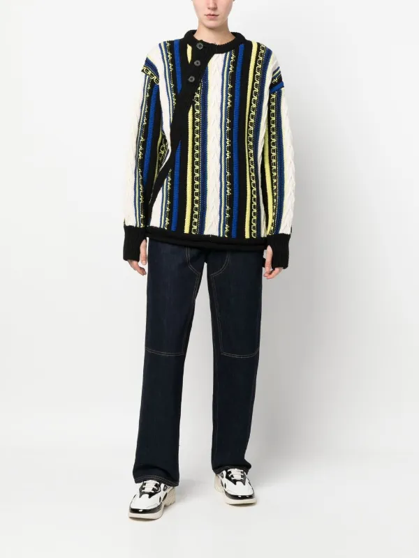 Ader Error Frema ストライプ セーター | ブラック | FARFETCH JP