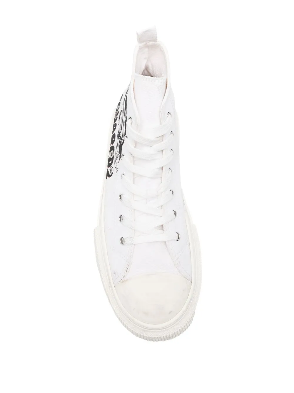 Dsquared2 Logo Print High Top Sneakers Farfetch