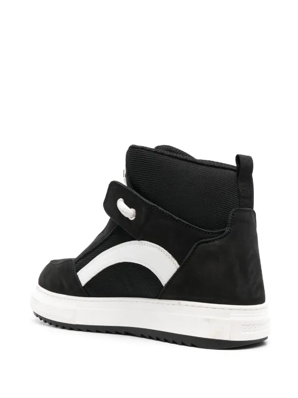 DSQUARED2 ハイカット バイカラー スニーカー | ブラック | FARFETCH JP