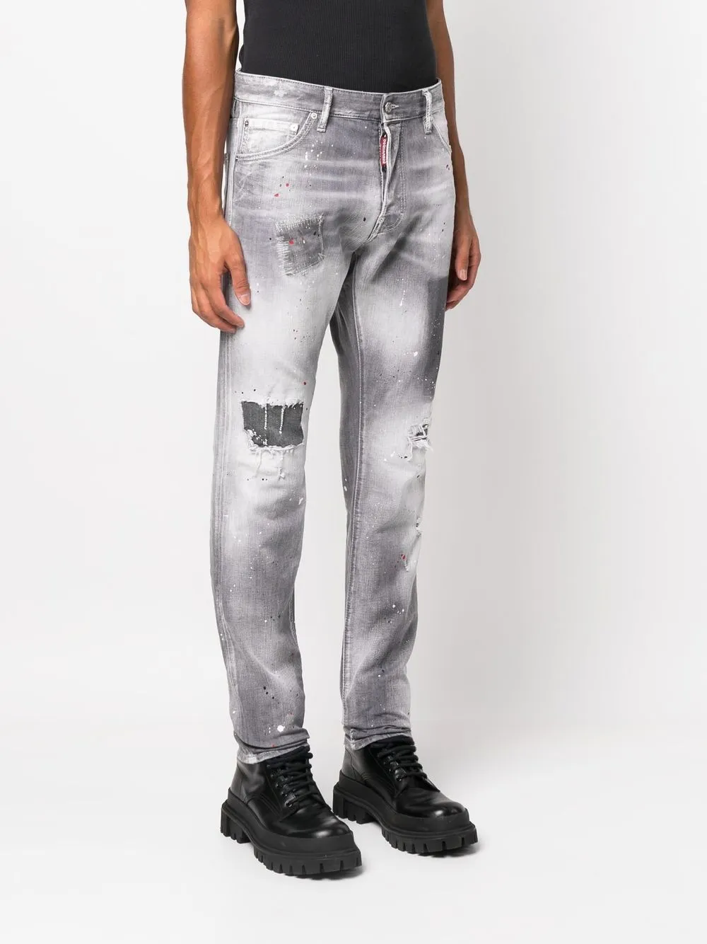 Dsquared2 paint-splatter Detail Slim Jeans - Farfetch