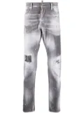 DSQUARED2 paint-splatter detail slim jeans - Grey