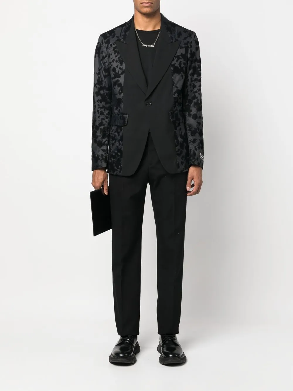 Dsquared2 Blazer met enkele rij knopen - Zwart