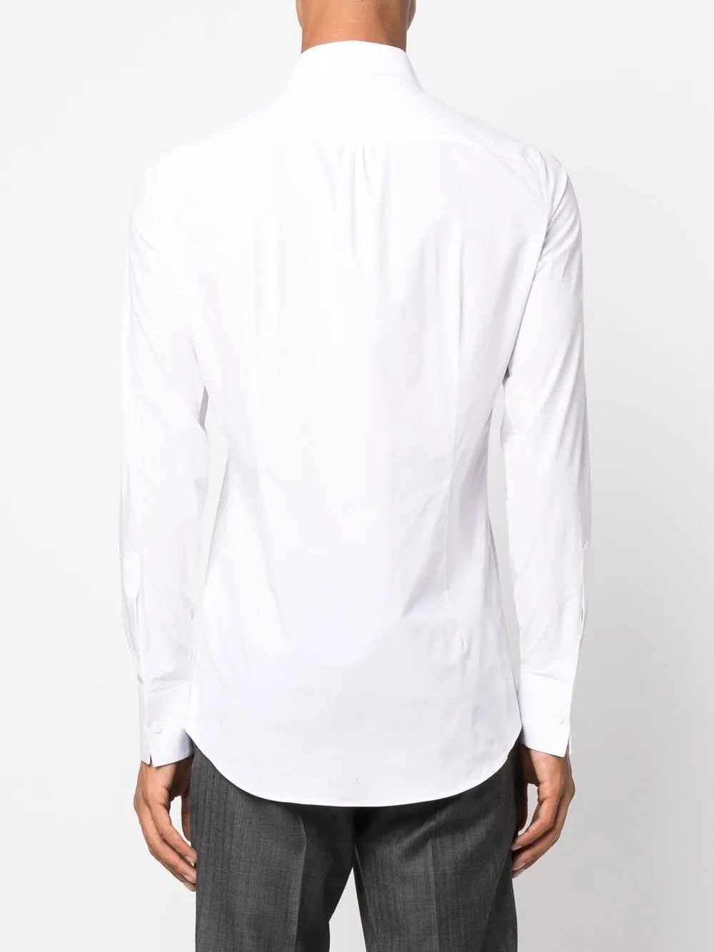 Dsquared2 Bib-front Long-sleeve Shirt In White