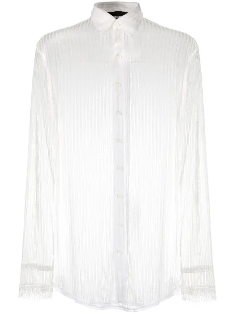 DSQUARED2 Camisa mangas longas translúcida com renda