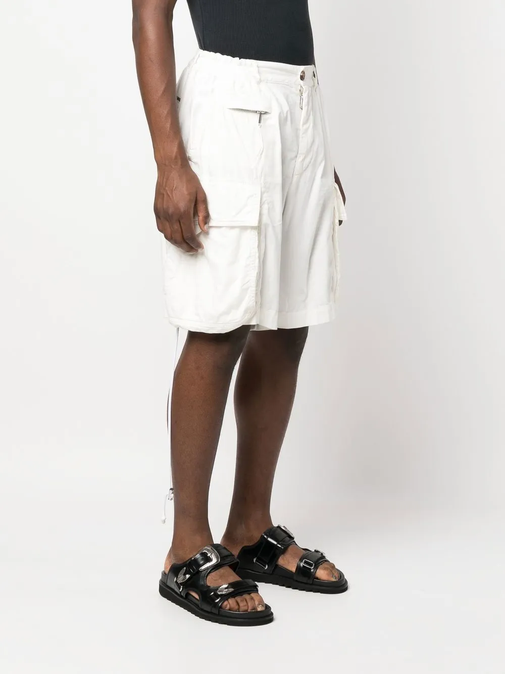  Dsquared2 Knielange Cargo Shorts   Weiß 