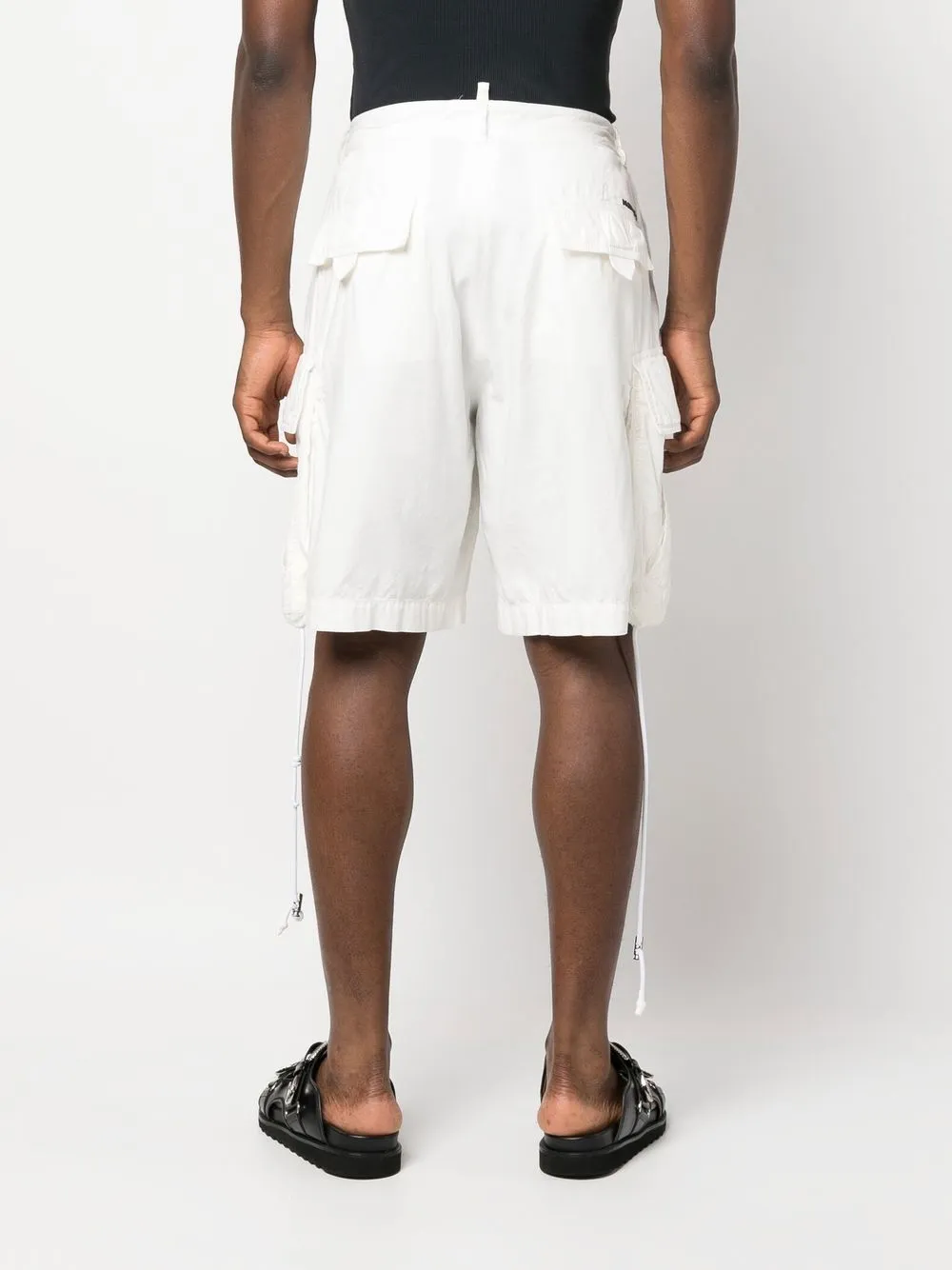 Dsquared2 Knee-length Cargo Shorts In White