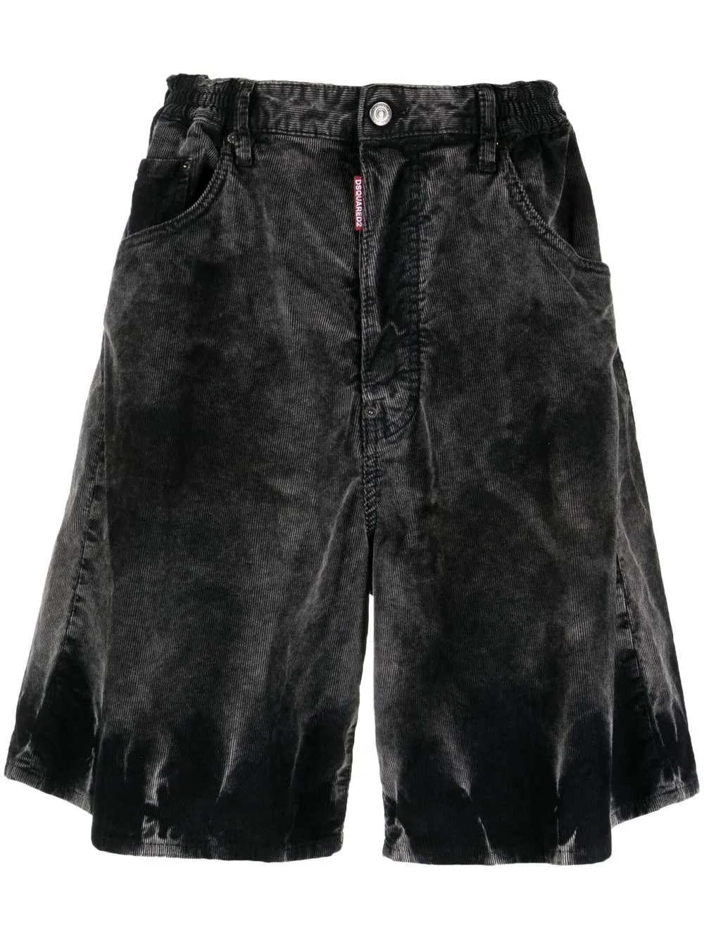 

Dsquared2 acid-wash denim shorts - Black