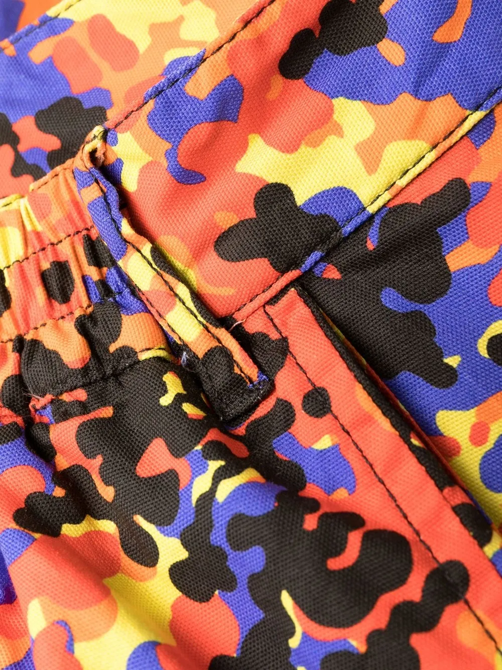 Abstract-Print Cargo Trousers
