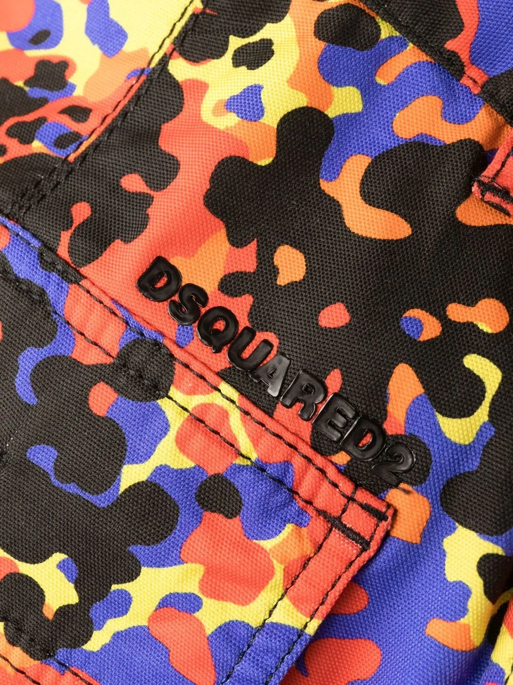 Abstract-Print Cargo Trousers