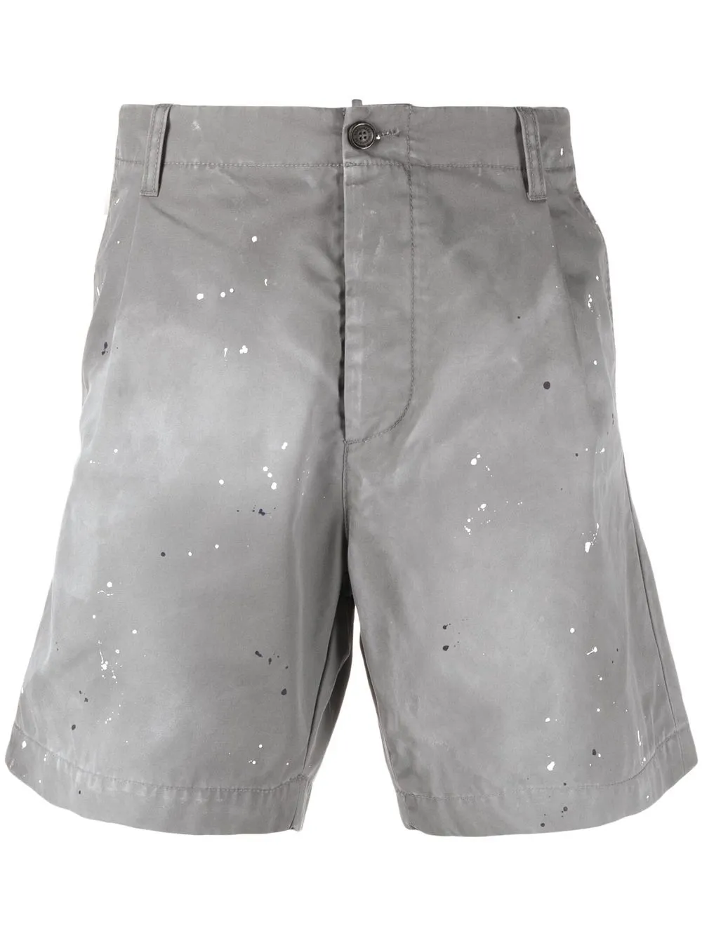 

Dsquared2 paint-splatter chino shorts - Grey