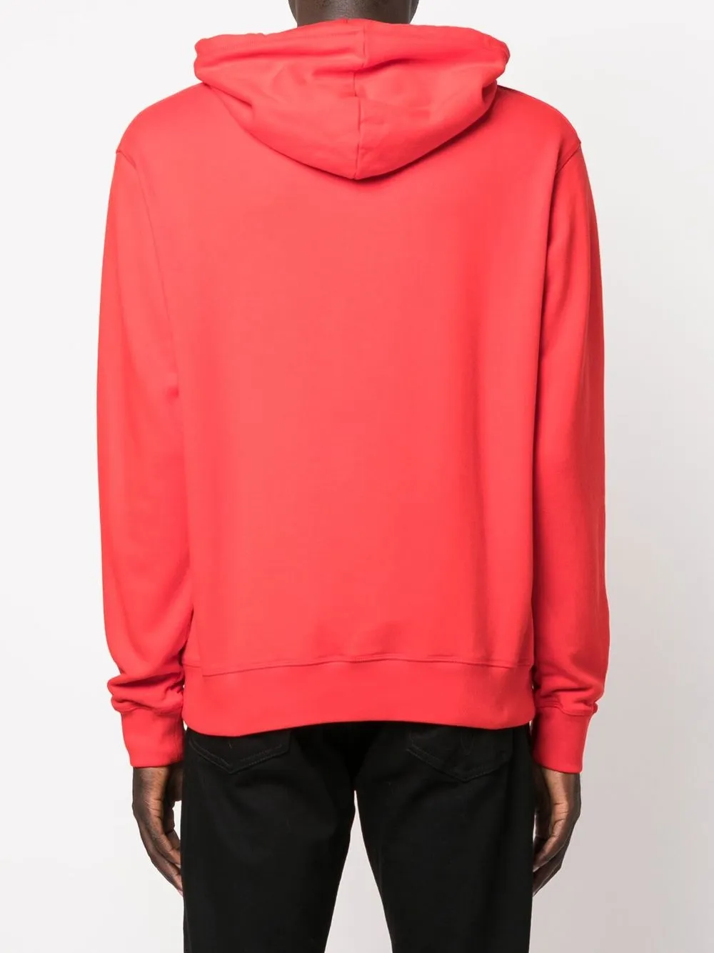 Dsquared2 Logo-print Long-sleeve Hoodie In Red