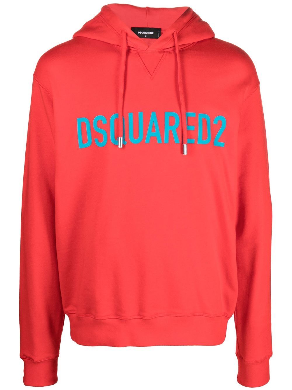 Dsquared2 Logo-print Long-sleeve Hoodie In Red