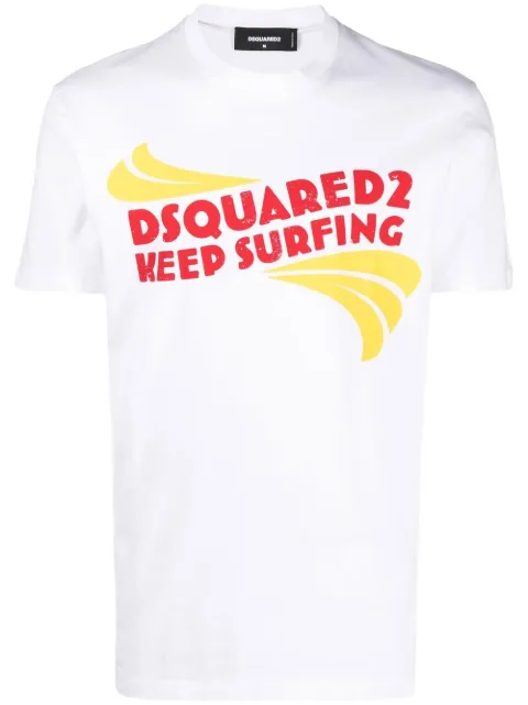 DSQUARED2 playera con logo estampado