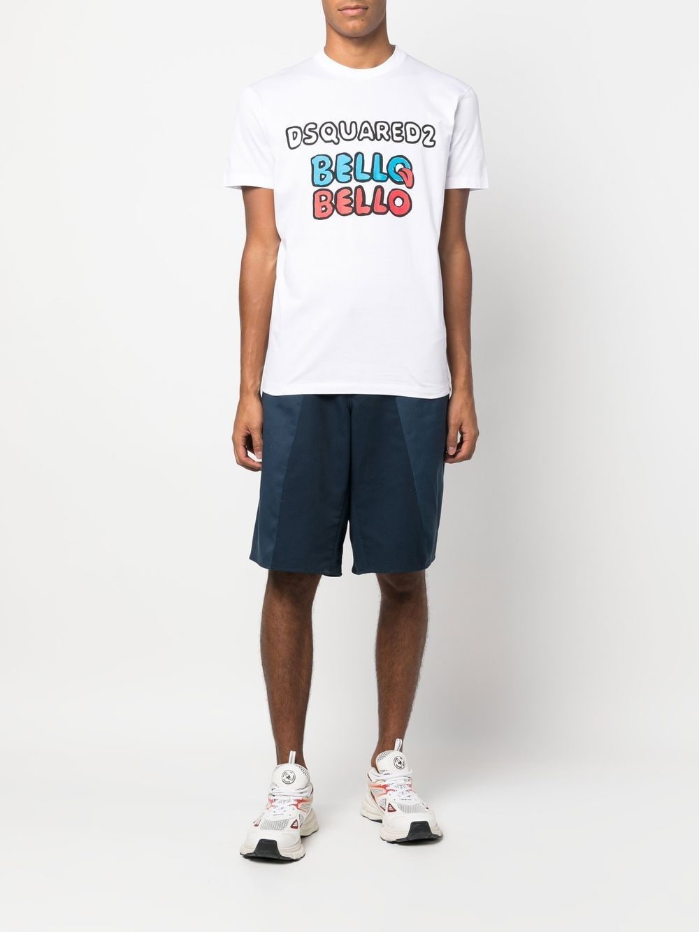 Dsquared2 T-shirt met grafische print - Wit