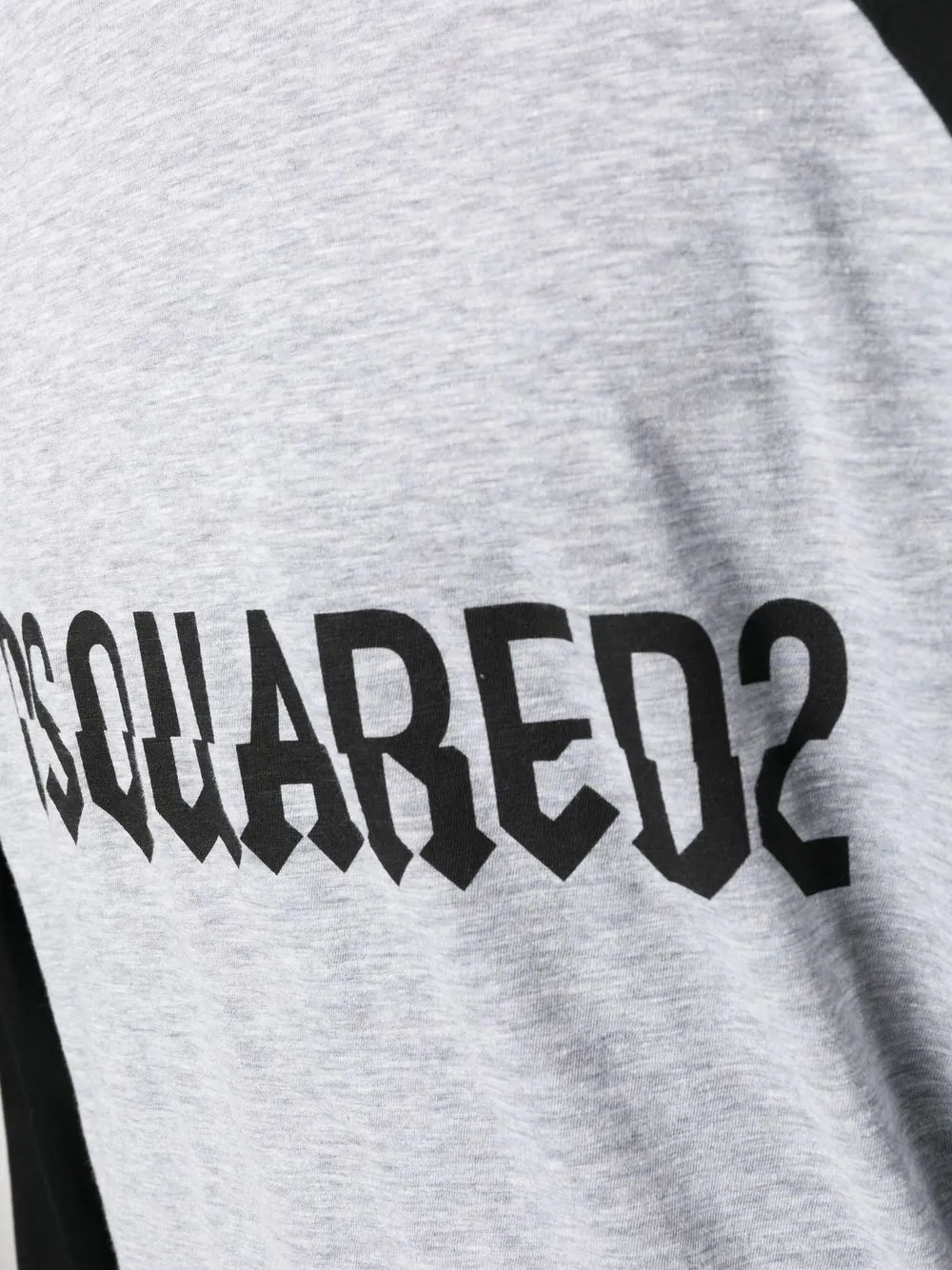 Dsquared2 Logo-print Long-sleeve T-shirt In Grey