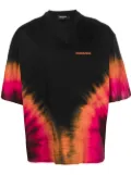 DSQUARED2 tie-dye logo-print T-shirt - Black