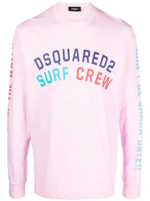 slogan-print long-sleeve sweatshirt