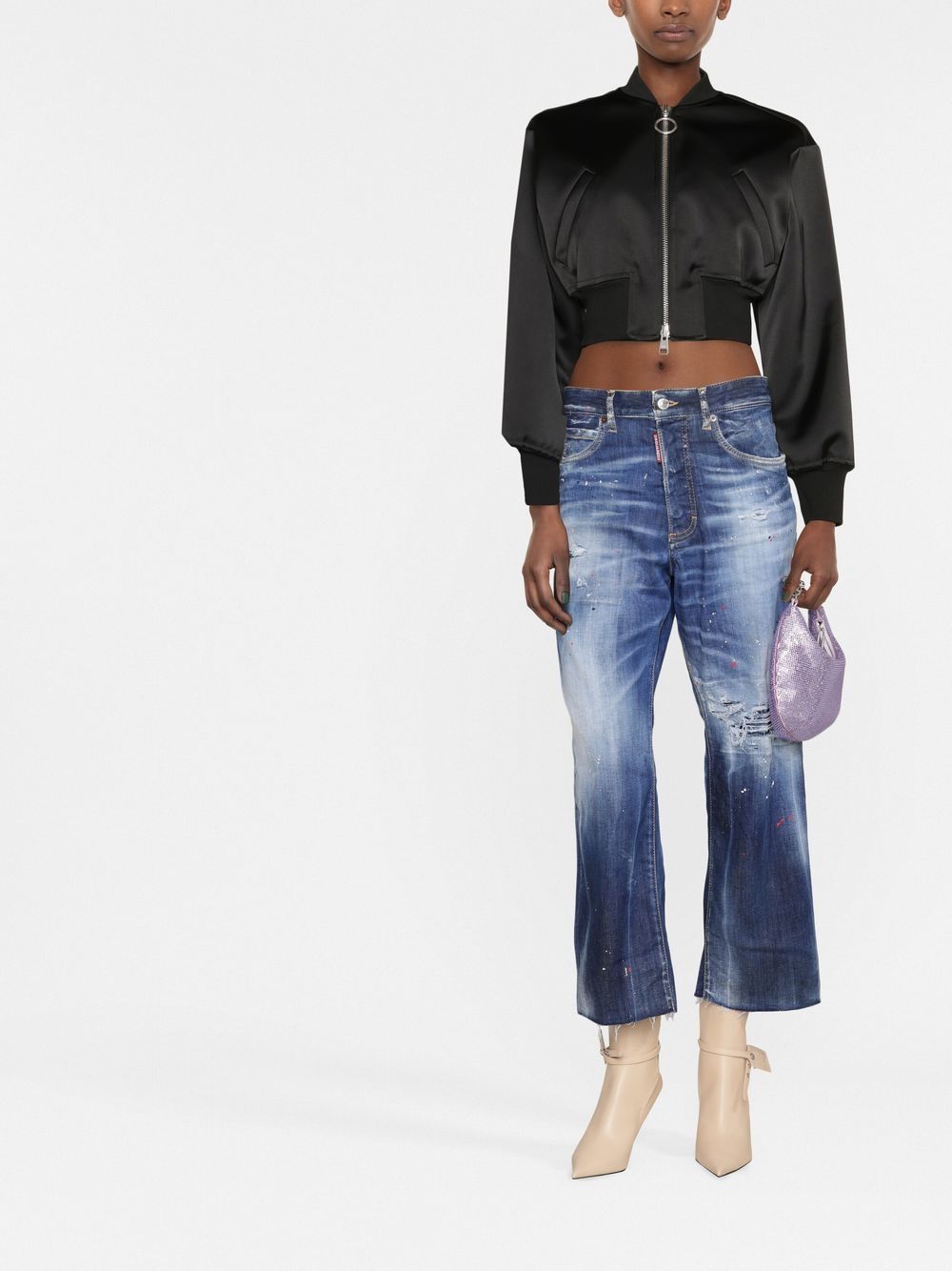 Dsquared2 Cropped jeans - Blauw