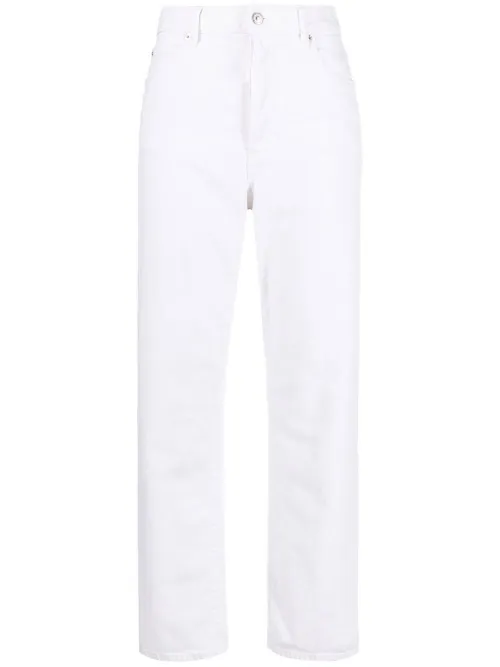 Jean White Bull à coupe droite - DSQUARED2 - Modalova