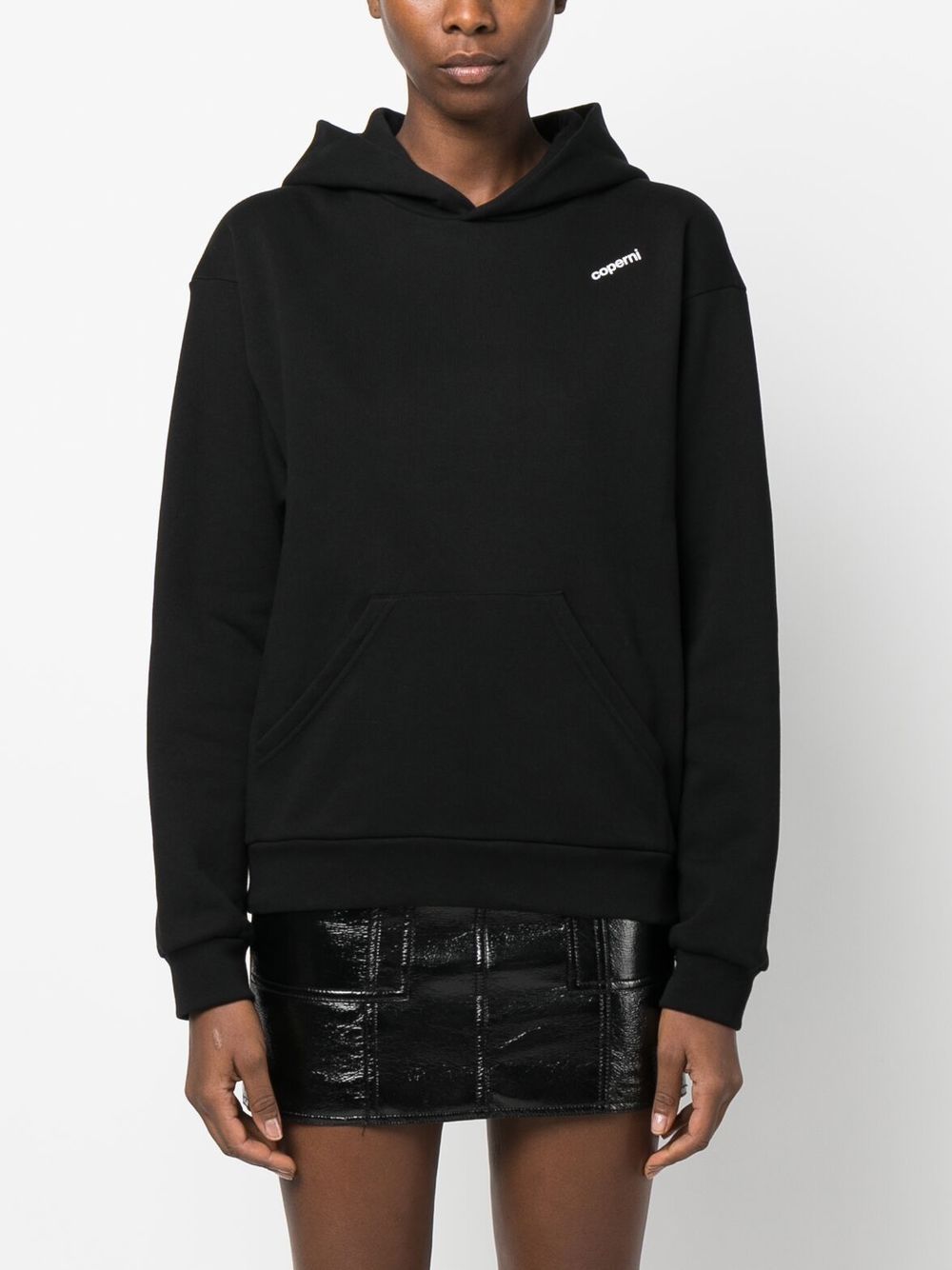 Coperni Logo Print Cotton Hoodie - Farfetch