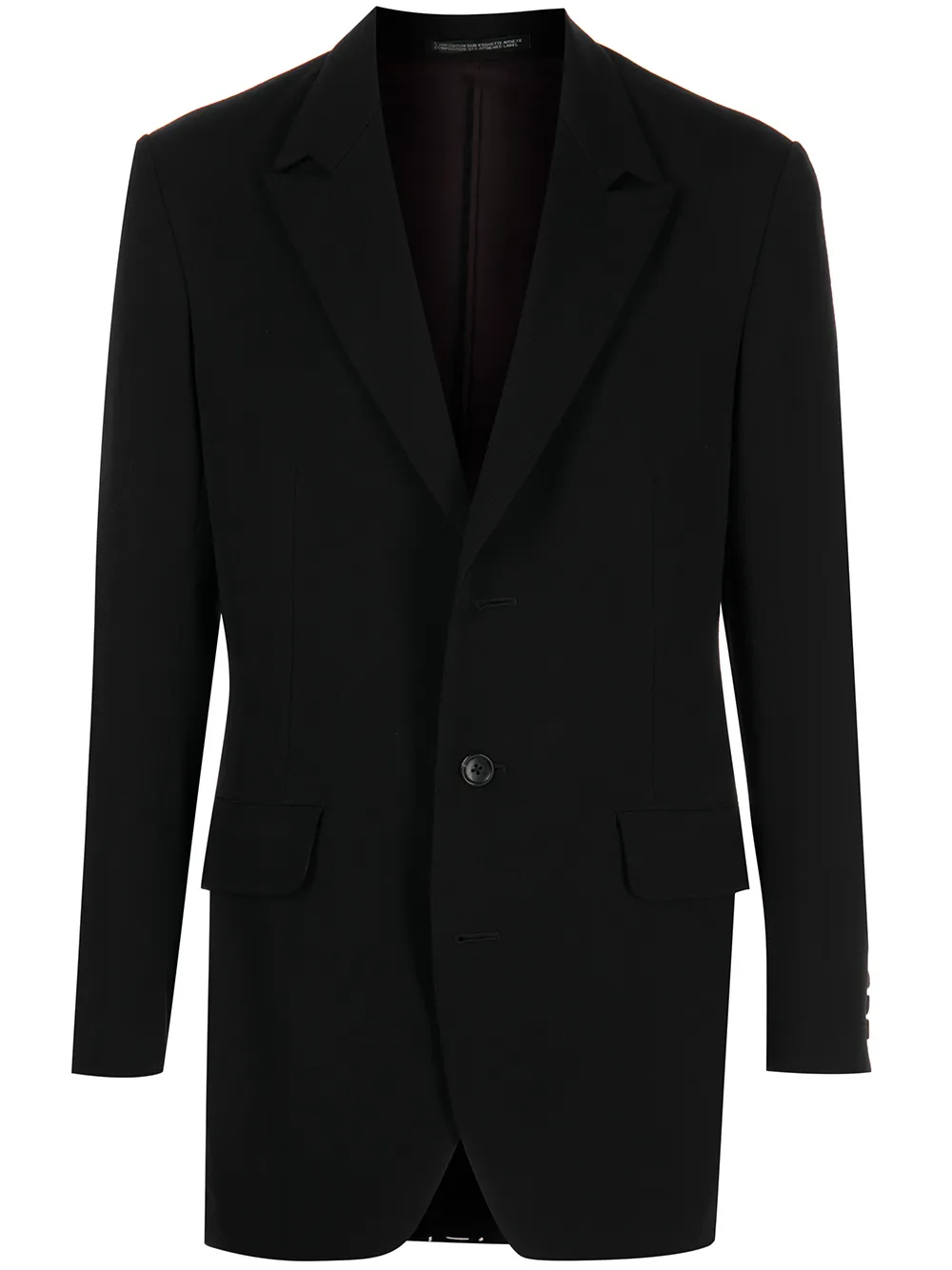 

Yohji Yamamoto blazer con solapas de pico - Negro