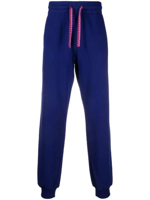 Lanvin Drawstring-waistband Detail Track Pants in Blue