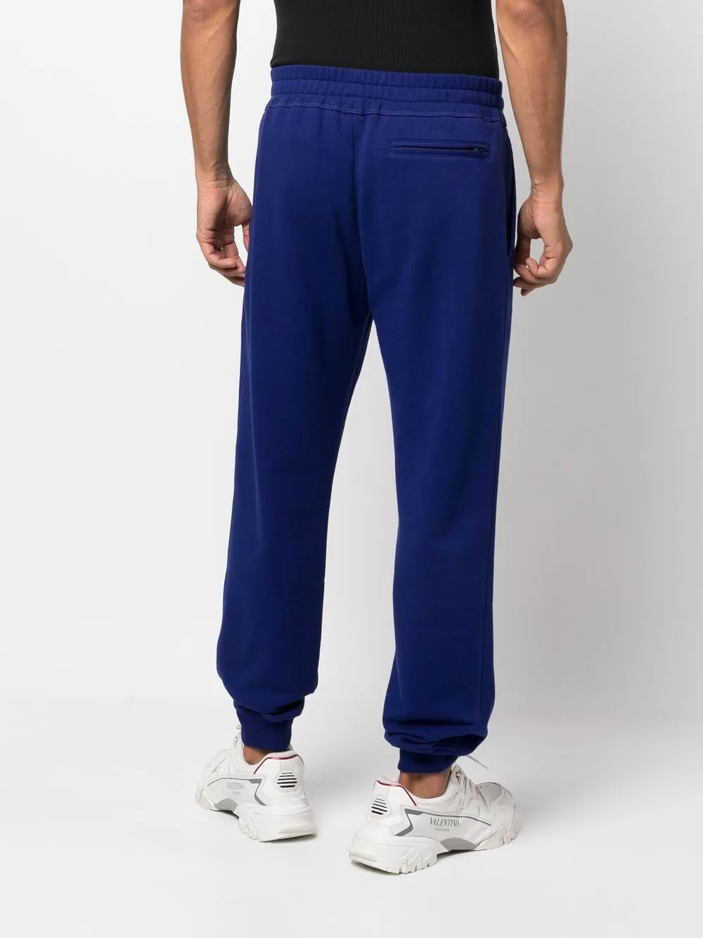 Lanvin Drawstring-waistband Detail Track Pants in Blue, view 4