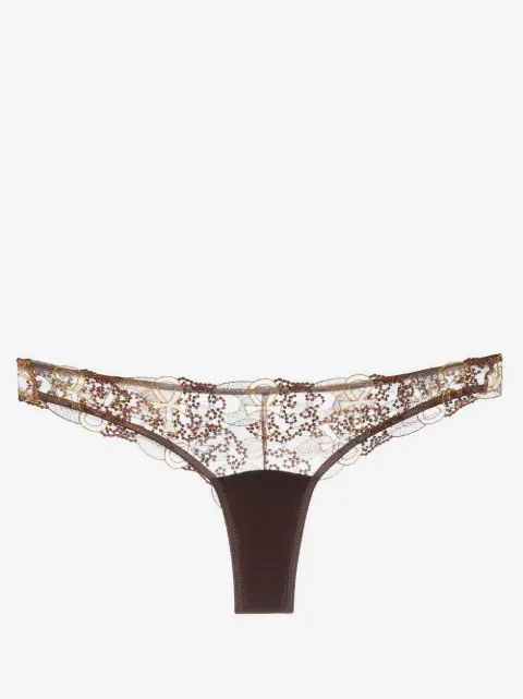 IHUOMA Divine Feminine embroidery briefs