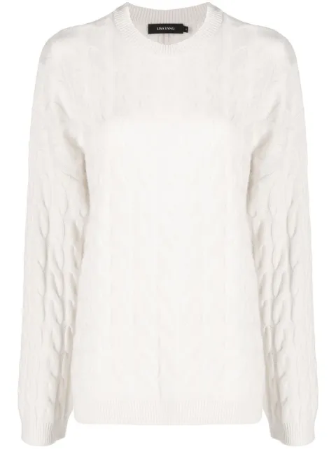 Lisa Yang cable-knit cashmere jumper